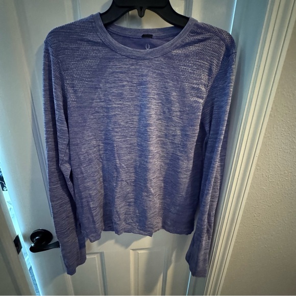 Spyder Tops - Spyder Long Sleeve Performance Top Purple Heathered Size M